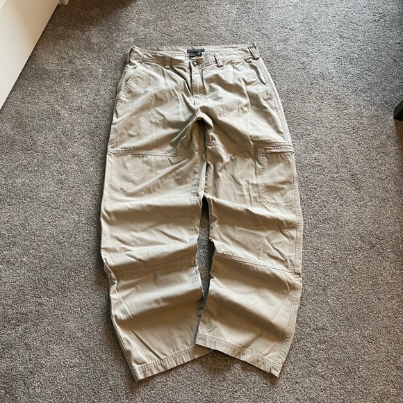 Royal Robbins Other - Mens Royal Robbins Outdoor Travel Pants 36x30 Khaki Tan Excellent Utility Canvas